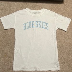 Blue Skied Oversized Graphic Shirt